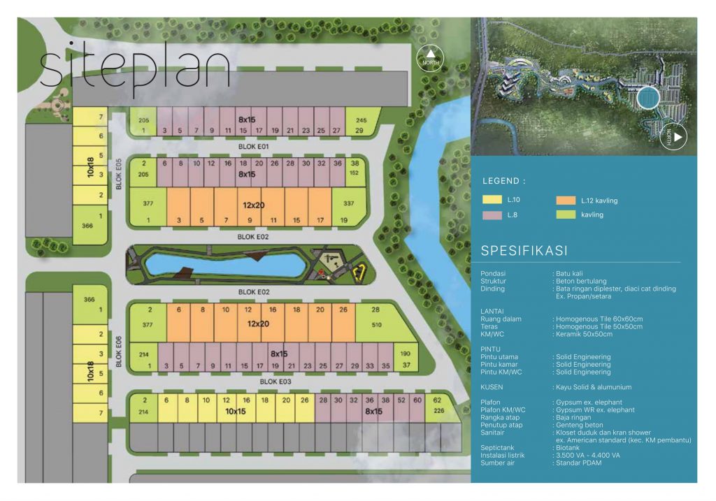 site plan & specifications cluster lagoon residence 