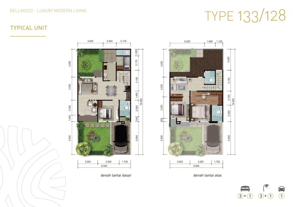 tipe 133/128 layout 