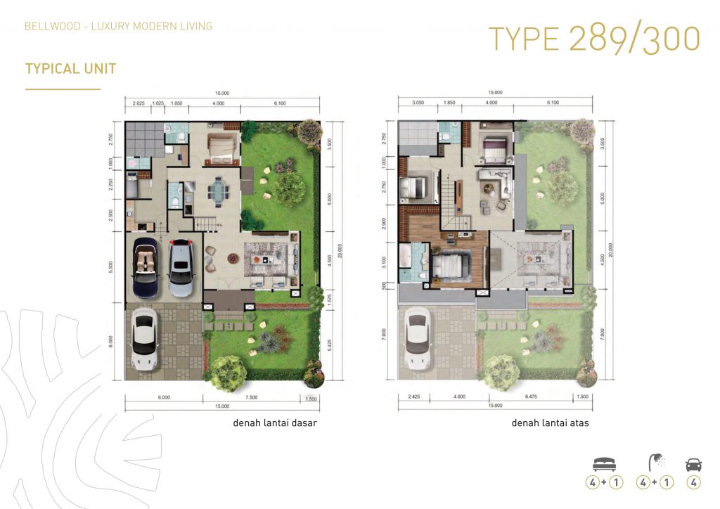 tipe 289/300 layout