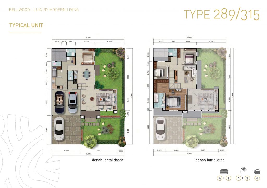 tipe 289/315 layout