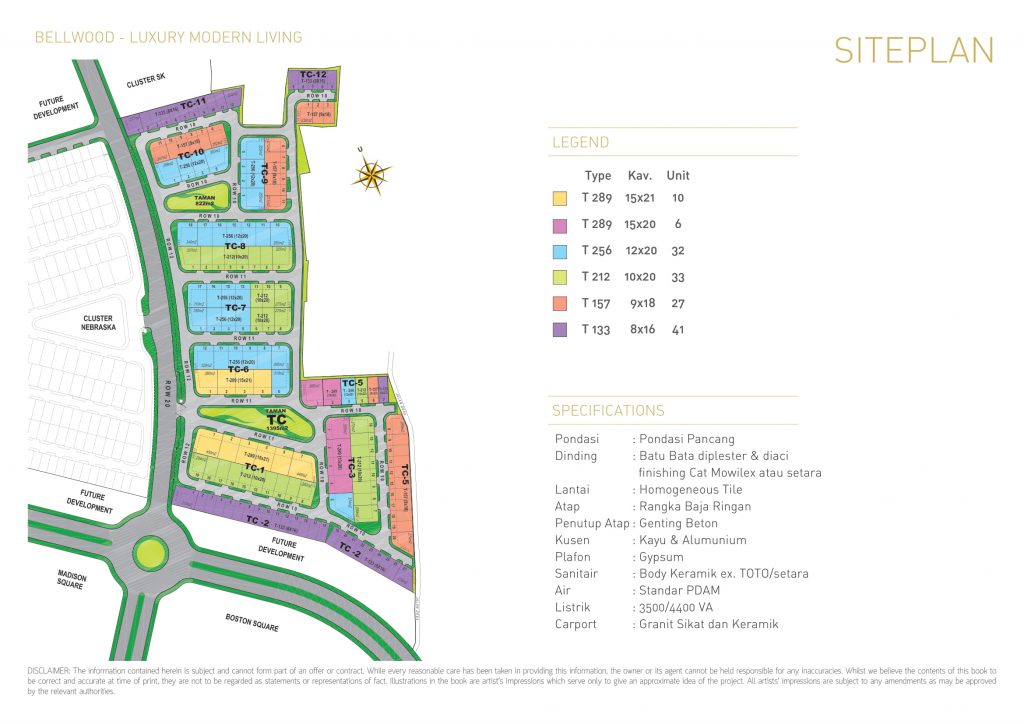 specifications & siteplan