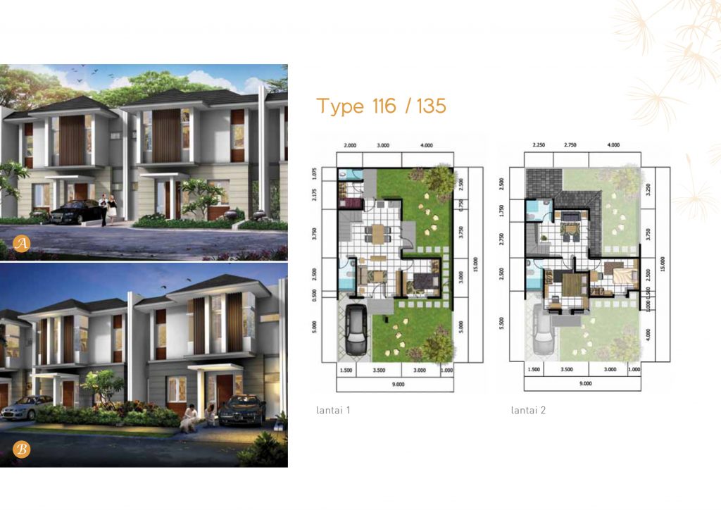 tipe 116/135 layout