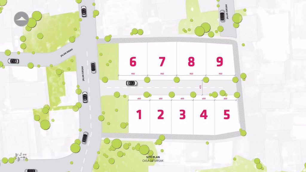 site plan casa de sirsak