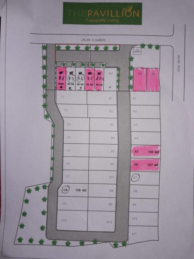 site plan the pavillion