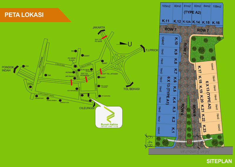 map rumah keikira jatimurni