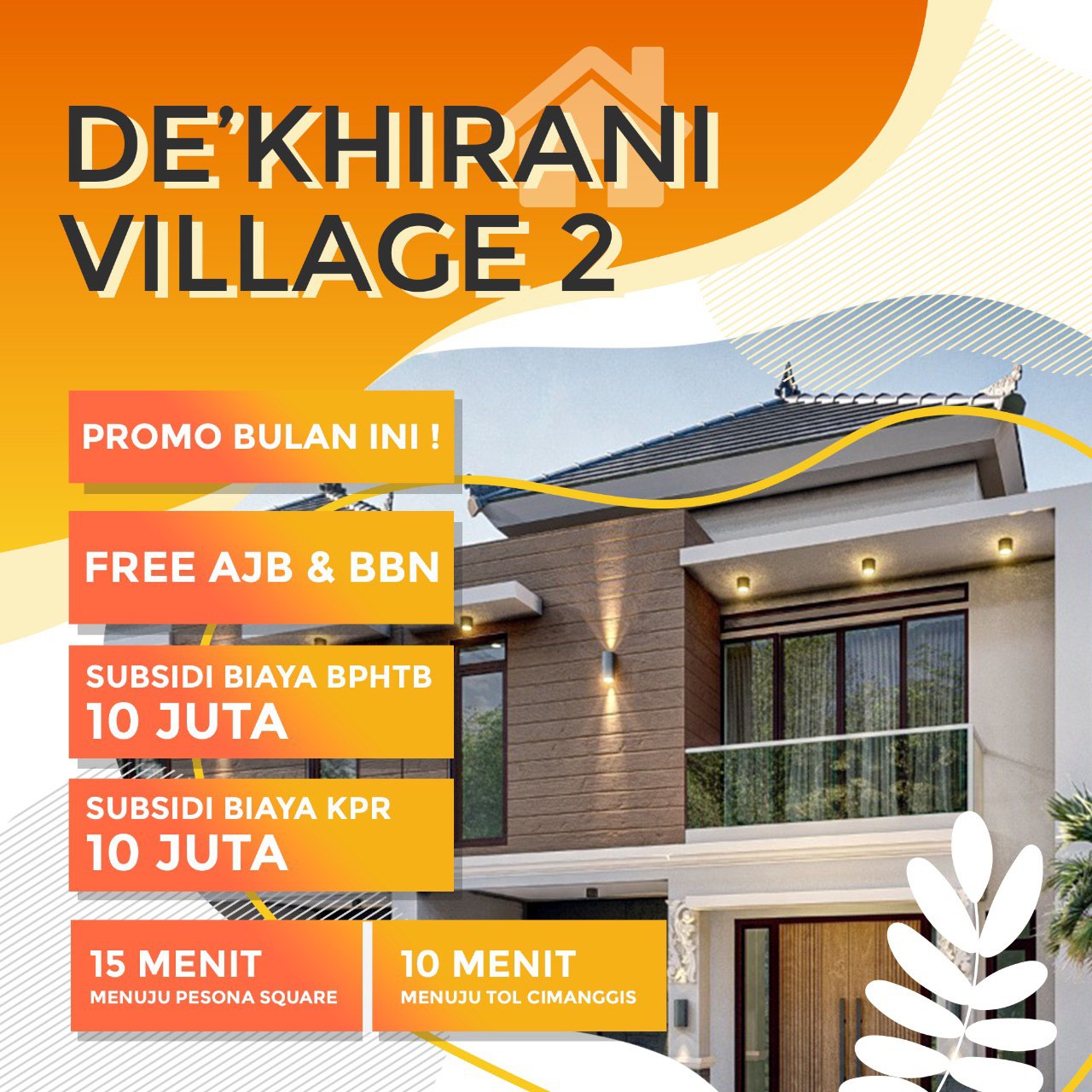 DE KHIRANI VILLAGE 2 DIJUAL Rumah Dijual Residencescoid Rp 600 Juta